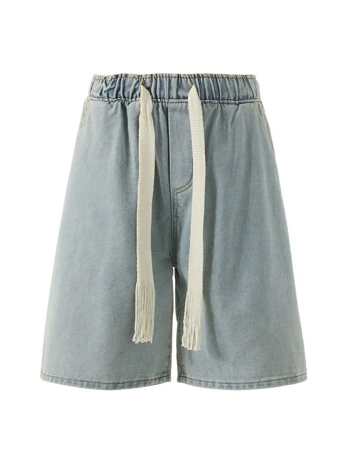Men's Plus Size Loose Fit Wash Denim Shorts