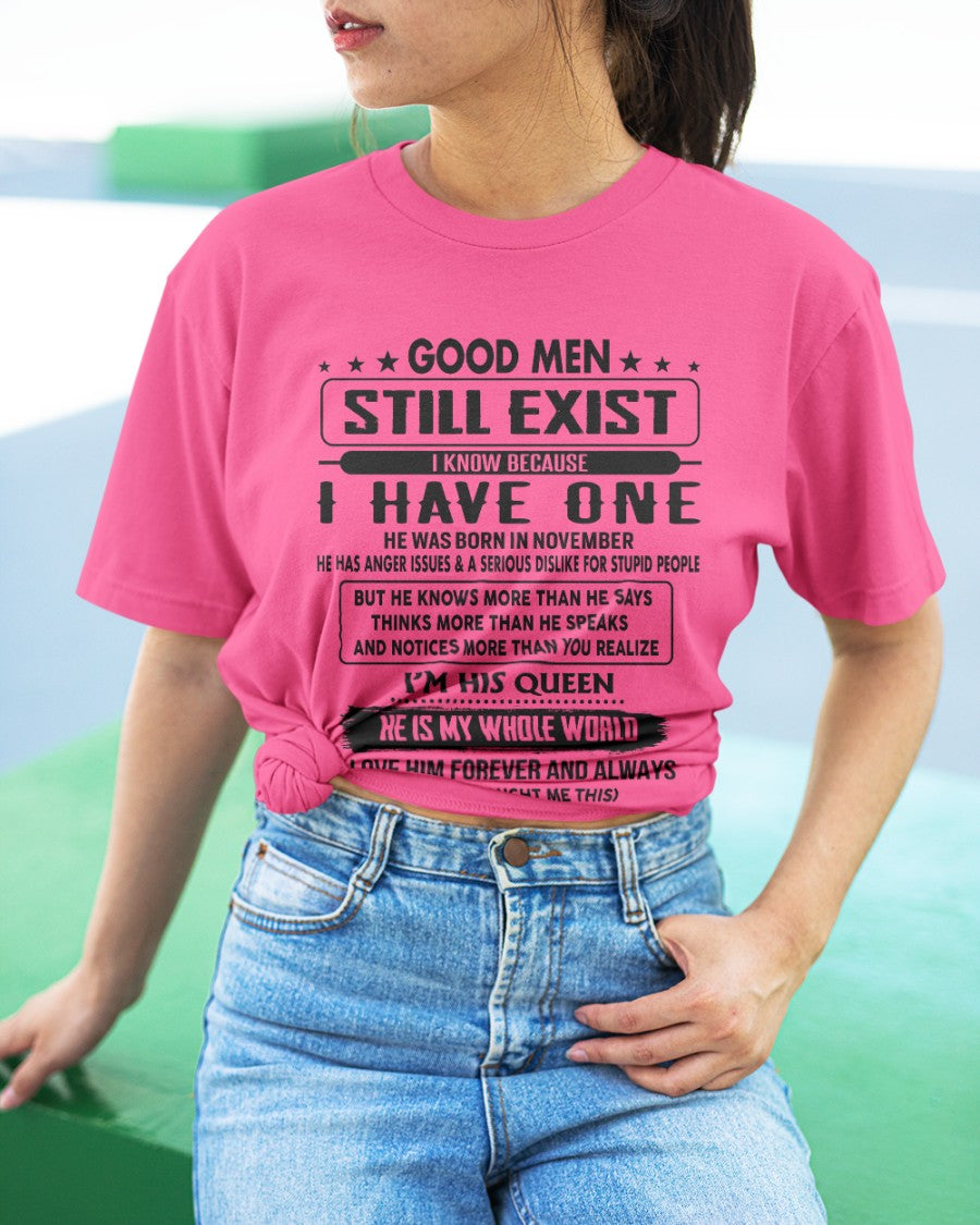 November - Good men Still Exist - gift for your girlfriend, wife from Husband - NGHL11 (SKU-GM-11)