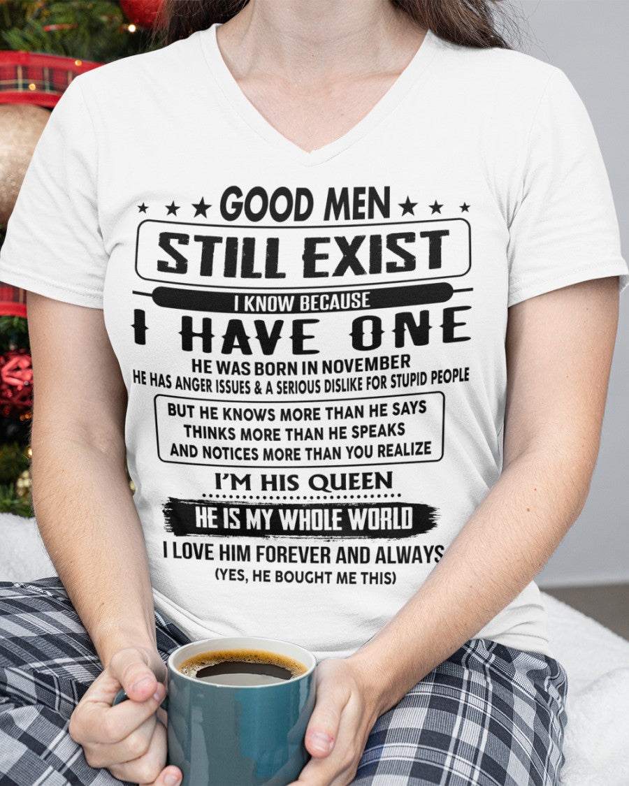 November - Good men Still Exist - gift for your girlfriend, wife from Husband - NGHL11 (SKU-GM-11)