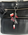 Horror Lover Bag Charm Keychain – Spooky Gift for Goths, Horror Fans & Halloween Lovers