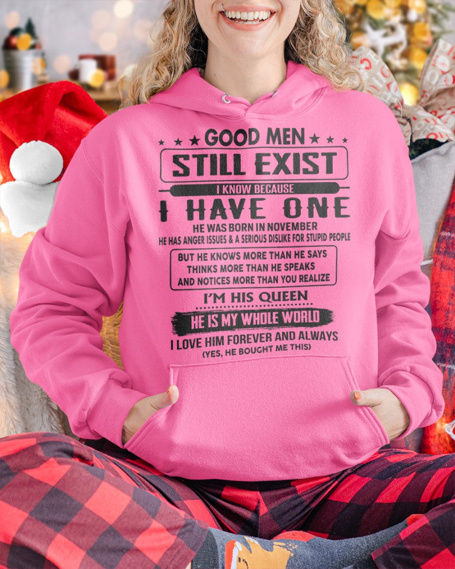 November - Good men Still Exist - gift for your girlfriend, wife from Husband - NGHL11 (SKU-GM-11)