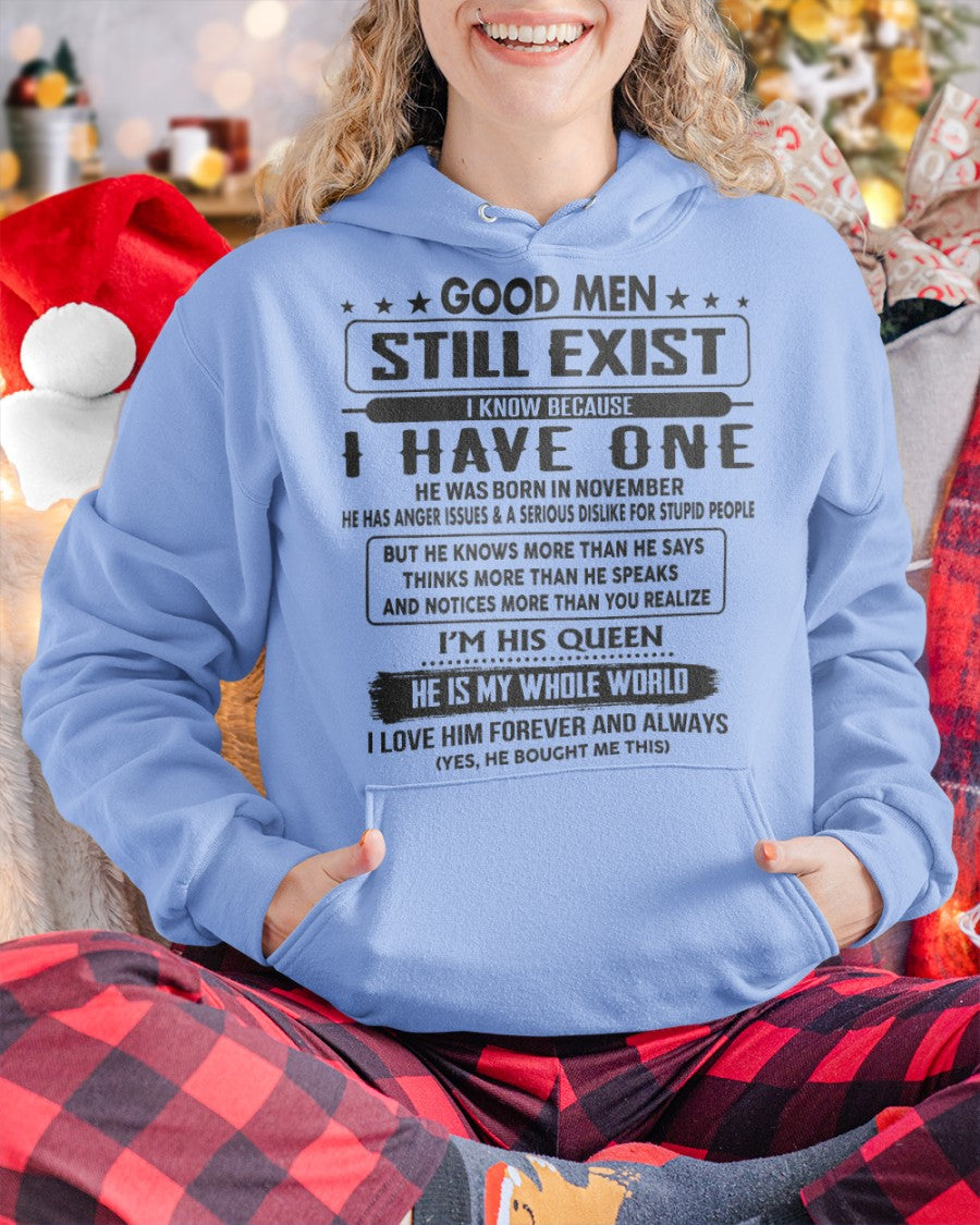 November - Good men Still Exist - gift for your girlfriend, wife from Husband - NGHL11 (SKU-GM-11)