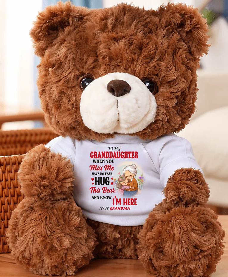 TO MY GRANDDAUGHTER - TEDDY BEAR, A BIG HUG FROM GRANDMA - NGHL00
