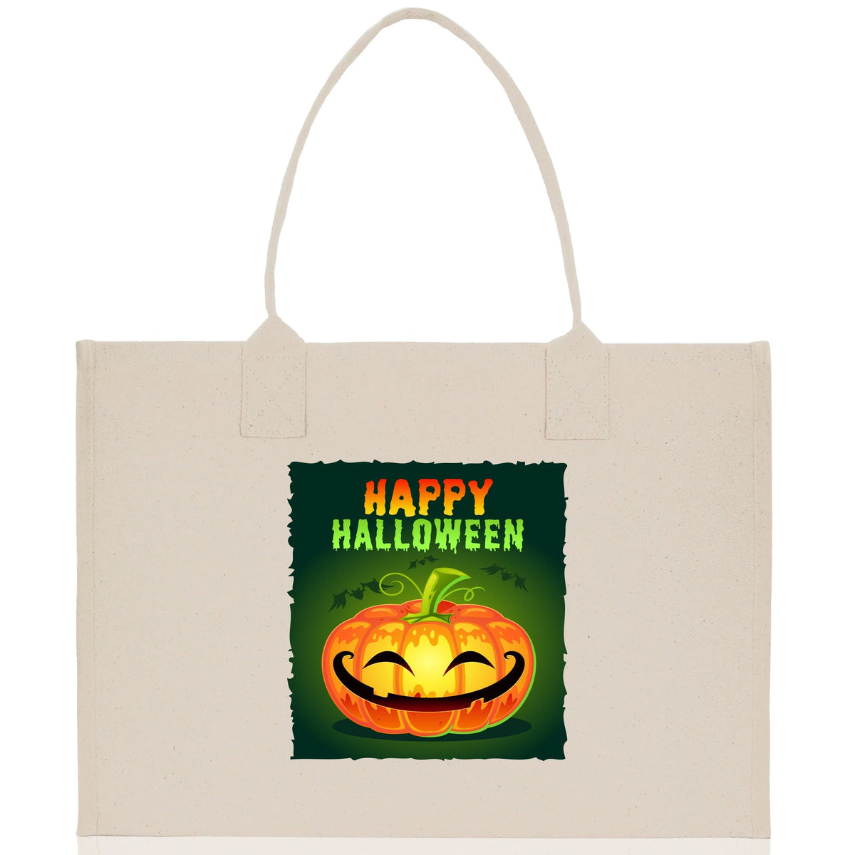 Halloween Trick or Treat Tote Bag Halloween Tote Bag for Kids Halloween Gift Halloween Candy Bag Halloween Doodles Cute Canvas Tote Bag