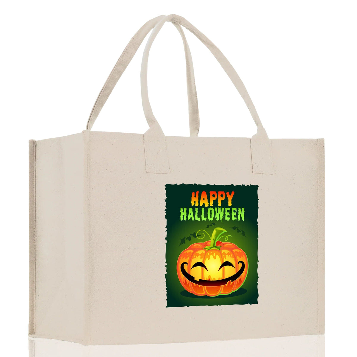 Halloween Trick or Treat Tote Bag Halloween Tote Bag for Kids Halloween Gift Halloween Candy Bag Halloween Doodles Cute Canvas Tote Bag