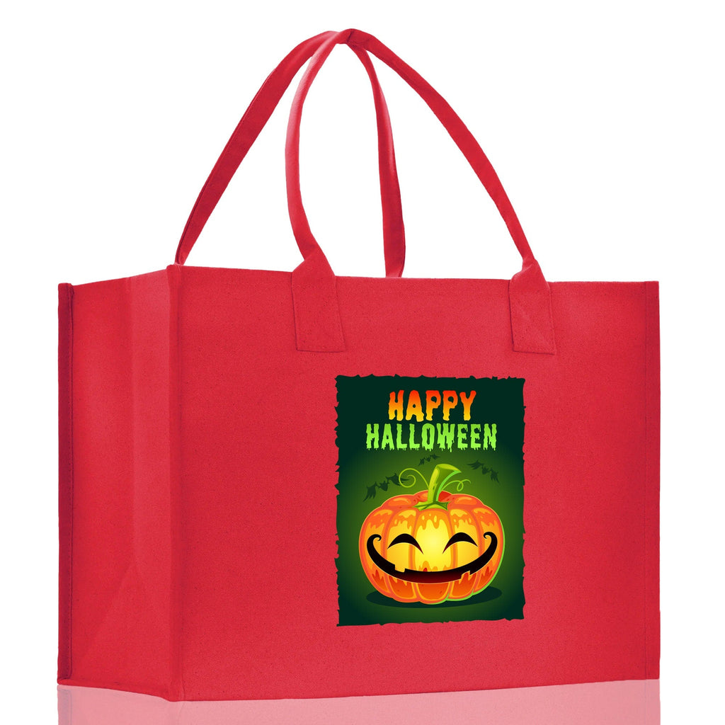 Halloween Trick or Treat Tote Bag Halloween Tote Bag for Kids Halloween Gift Halloween Candy Bag Halloween Doodles Cute Canvas Tote Bag