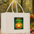 Halloween Trick or Treat Tote Bag Halloween Tote Bag for Kids Halloween Gift Halloween Candy Bag Halloween Doodles Cute Canvas Tote Bag
