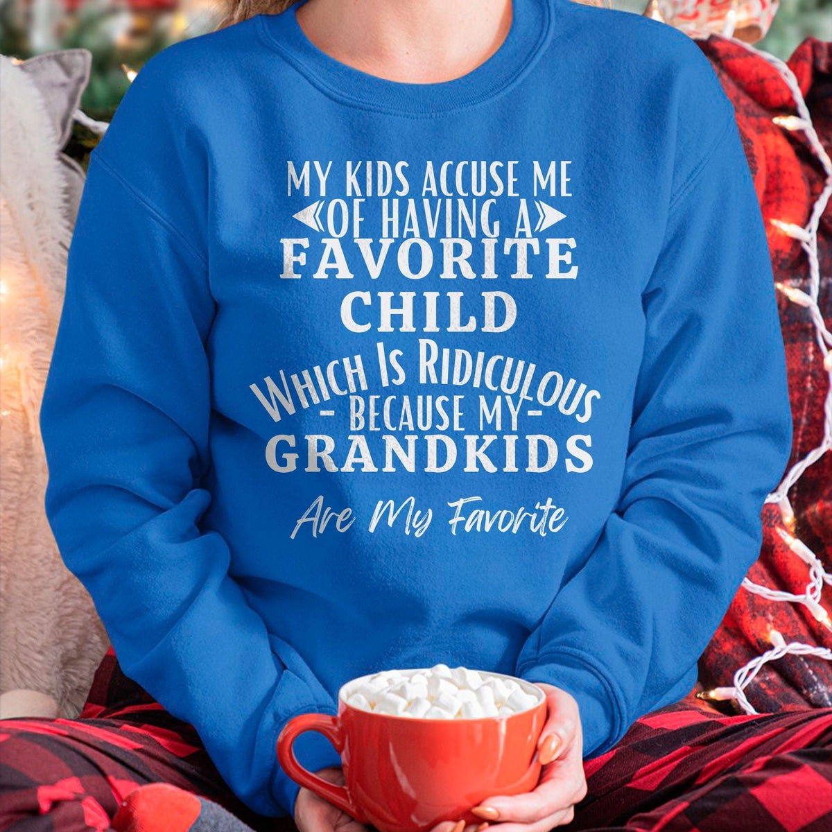 MY KIDS ACCUSE ME OF HAVING A FAVORITE CHILD WHICH IS RIDICULOUS BECAUSE MY GRANDKIDS ARE MY FAVORITE - From grandma NGHL00